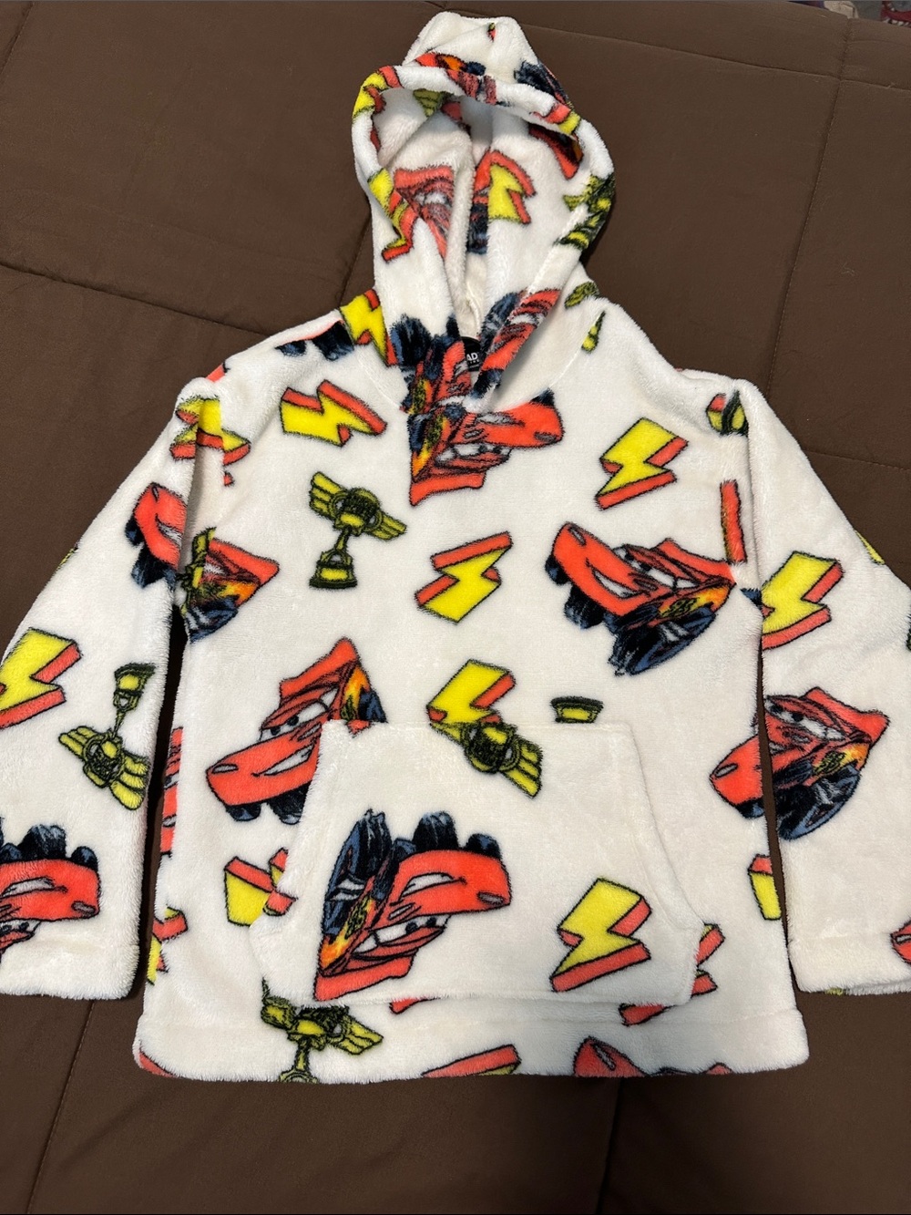 Lightning McQueen Kids Plush Hooded Pullover
